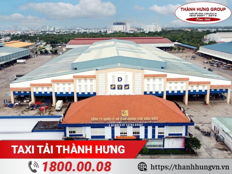 Quang cảnh chợ Bình Điền.