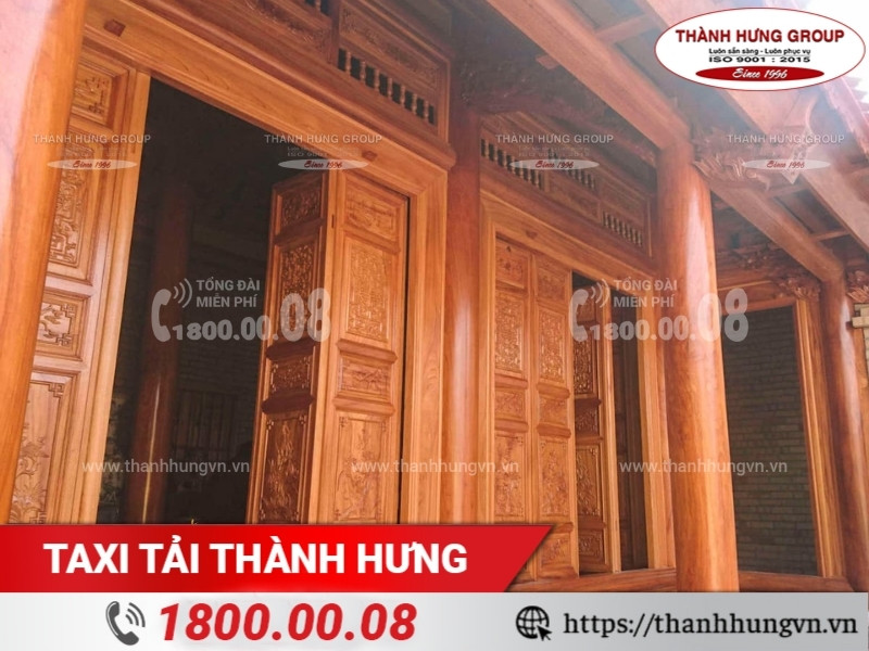 Quy mô và kích thước ảnh hưởng đến tổng chi phí vận chuyển nhà gỗ cũ.