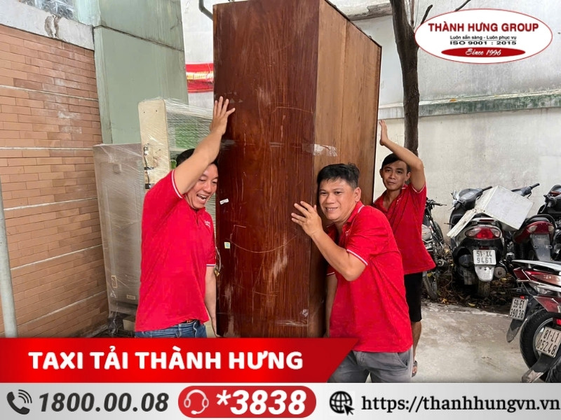 Quy trình của dịch vụ tháo lắp, vận chuyển tủ gỗ giá rẻ của Thành Hưng