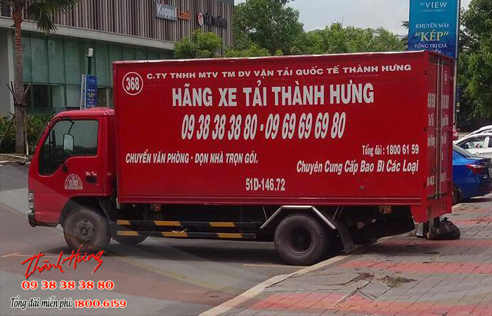 Taxi tải Thành Hưng cho thuê xe tải chở hàng thùng dài 6m uy tín HCM