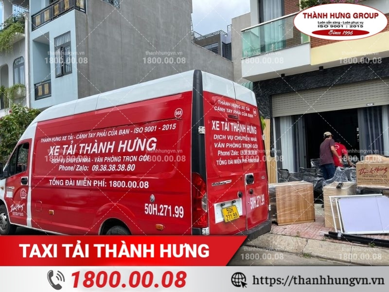 Taxi tải Thành Hưng là đơn vị chuyên cung cấp dịch vụ thuê xe tải vận chuyển hàng hóa giá rẻ tại TPHCM