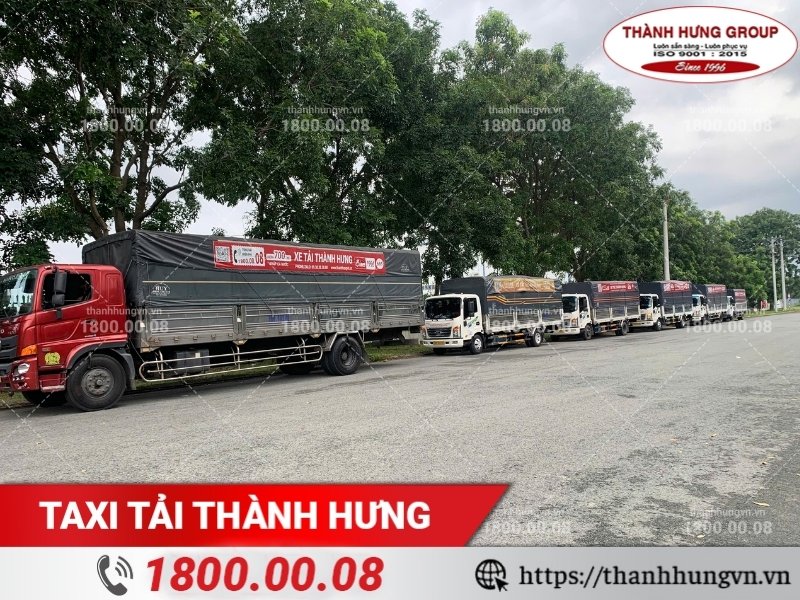Xe tải Thành Hưng với thùng xe chắc chắn, đảm bảo an toàn cho hàng hóa giá trị.