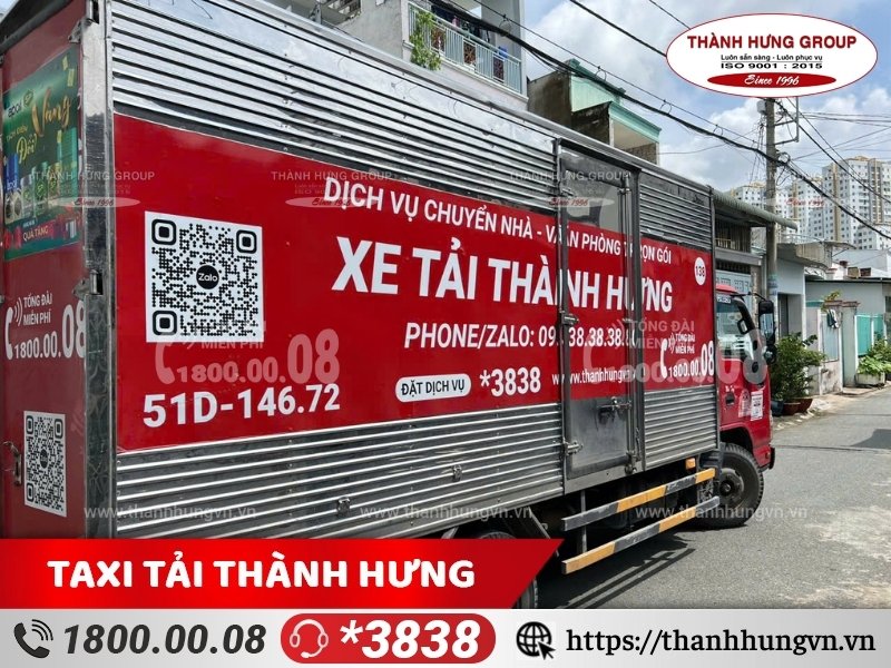 Thành Hưng sở hữu hệ thống xe tải và trang thiết bị hiện đại hỗ trợ quá trình chuyển nhà