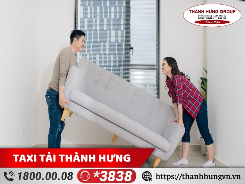 Các đồ dùng cồng kềnh như sofa nên thanh lý để giảm chi phí vận chuyển.