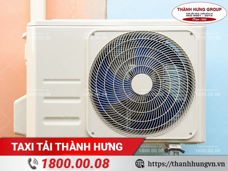 Dàn nóng máy lạnh cần tháo rời cẩn thận trước khi vận chuyển.