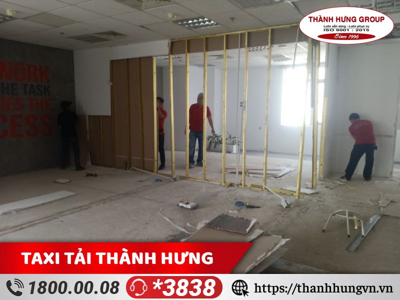 Chuỗi hình ảnh thi công thực tế tháo dỡ hoàn trả mặt bằng do Thành Hưng thực hiện