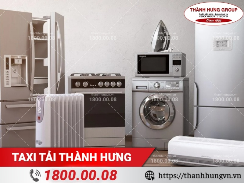 Thiết bị điện lạnh thường gặp khi vận chuyển.