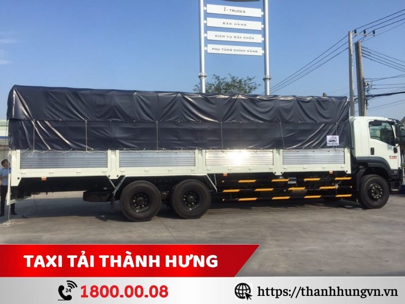 Kích thước xe tải 25 tấn cho thuê