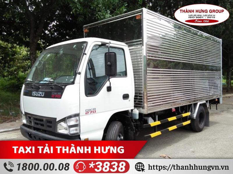 Kích thước các loại xe tải 1,5 tấn chở hàng