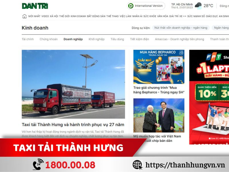 Taxi Tải Thành Hưng - Công ty chuyển nhà trọn gói hàng đầu hiện nay