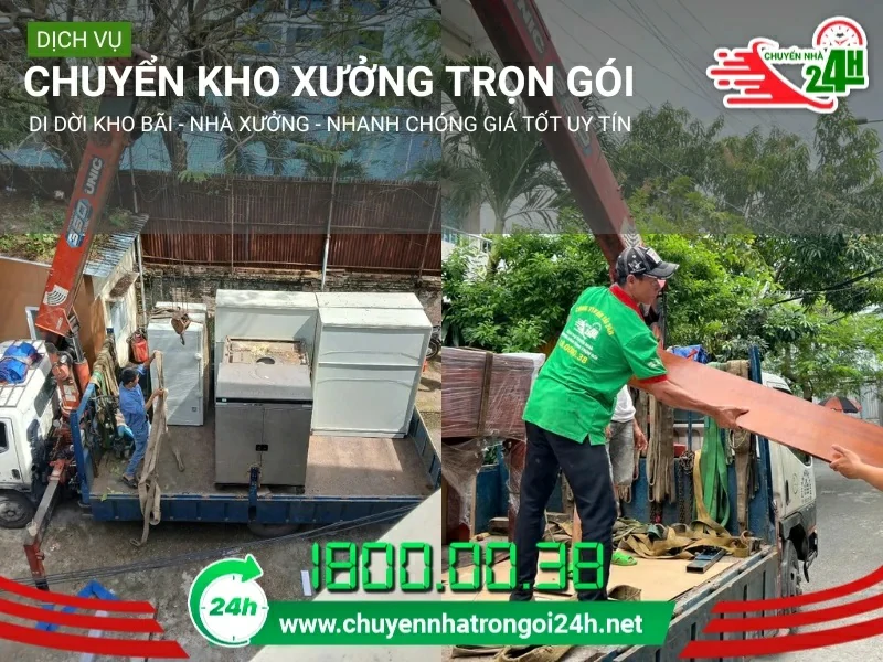 Dịch vụ chuyển kho xưởng Trọn Gói 24H chuyên nghiệp, quy trình khoa học.