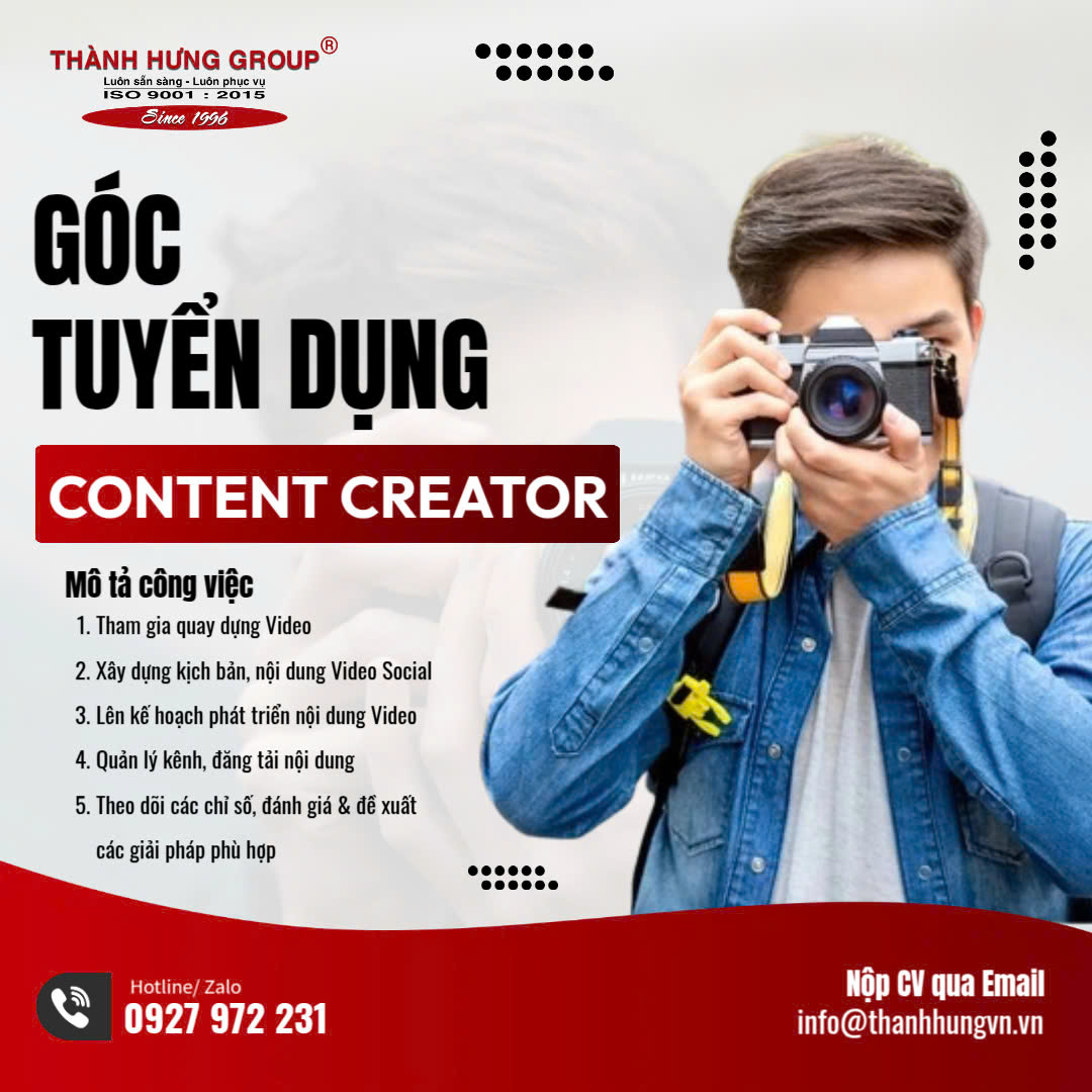 tuyển dụng content creator