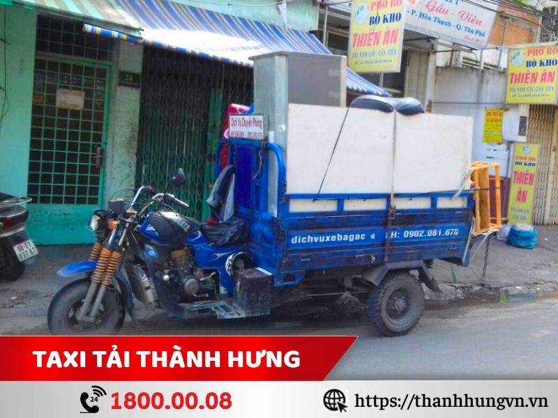 Ưu và nhược điểm khi chuyển nhà, chở hàng bằng xe ba gác