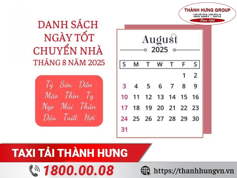 Vì sao nên xem ngày tốt chuyển nhà tháng 8 năm 2025?