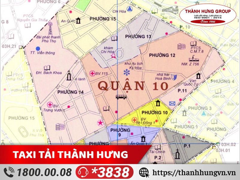 Vị trí địa lý quận 10