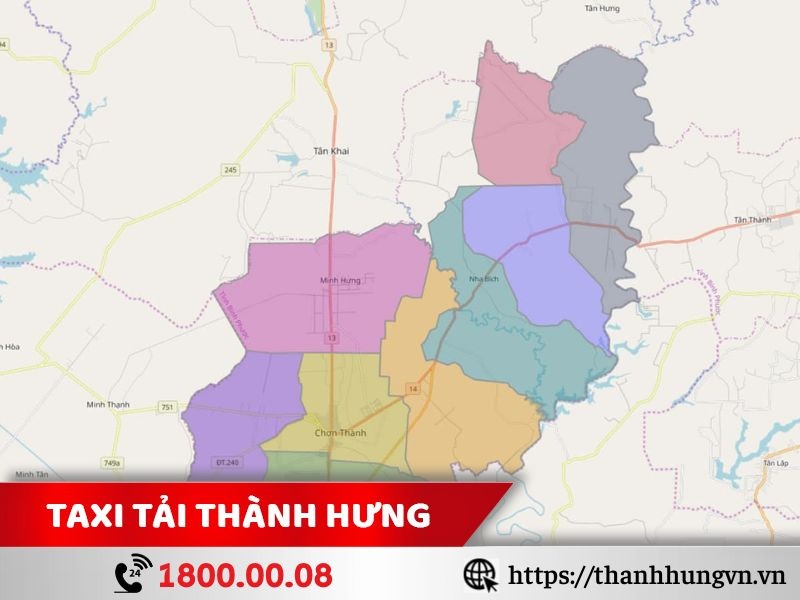 Bình Phước có vị trí địa lý với nhu cầu chở hàng cao