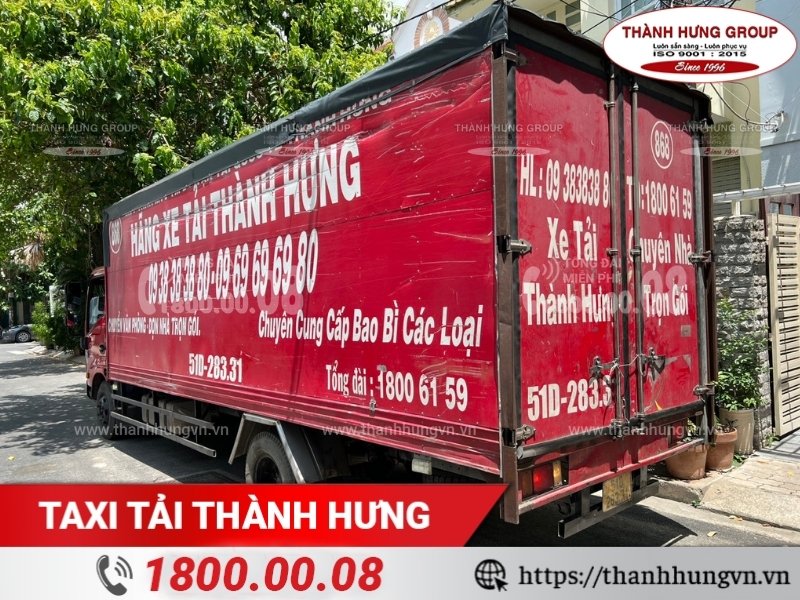 Xe tải chuyển nhà của Taxi Tải Thành Hưng.
