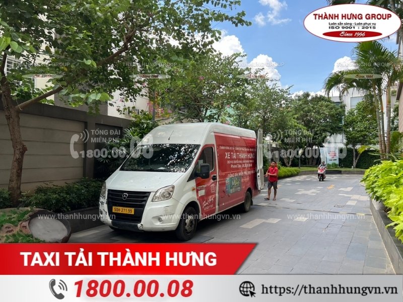 Xe tải chuyển nhà của Taxi Tải Thành Hưng.
