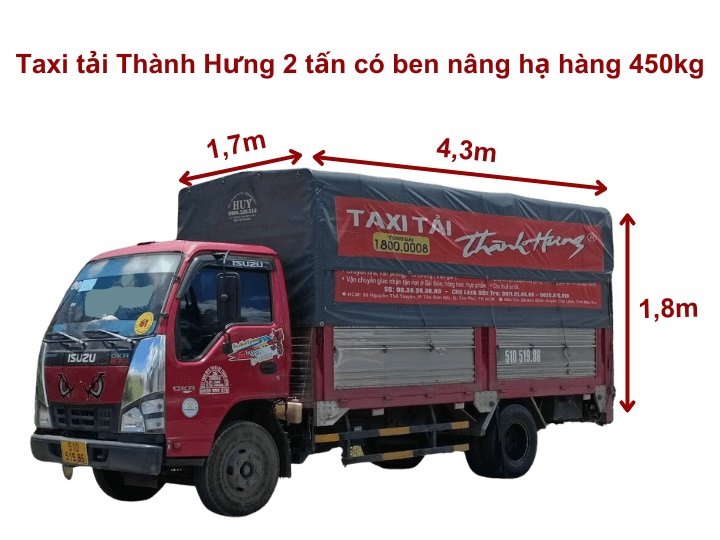 cho thuê xe tải 2 tấn