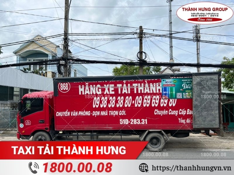 Xe tải Chuyển Nhà Thành Hưng đa tải trọng, hoạt động ổn định.
