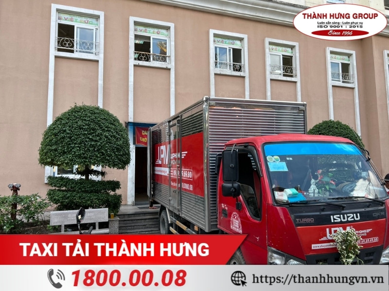 Xe tải vận chuyển két sắt của LephongMoving.