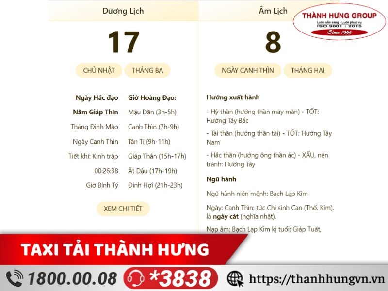 (Ngày 17/03/2024 thuộc hành Kim - Hình ảnh được lấy từ trang Licham.net)