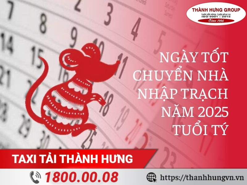 Xem ngày tốt chuyển nhà, nhập trạch cho gia chủ tuổi Tý năm 2025
