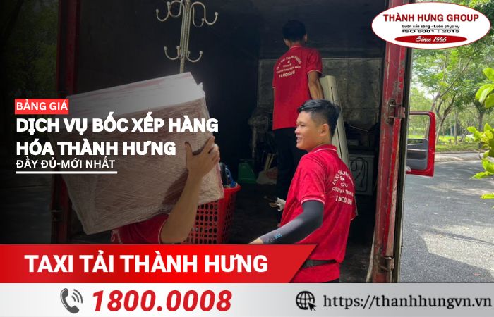 Bảng giá dịch vụ bốc xếp hàng hóa