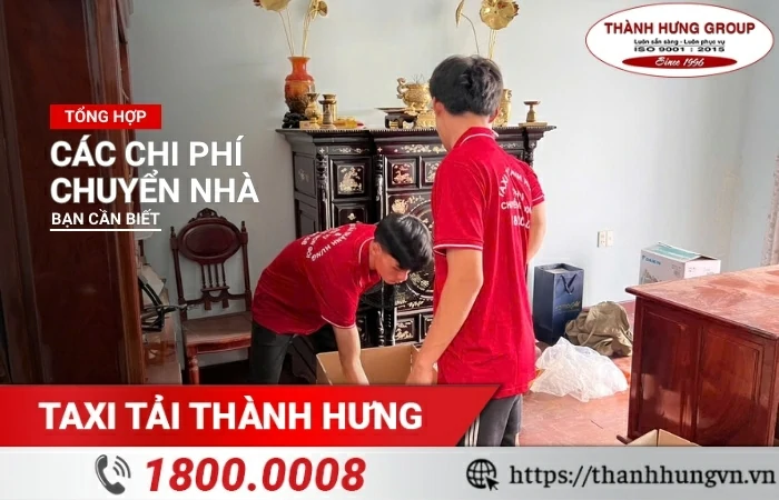 Các chi phí chuyển nhà