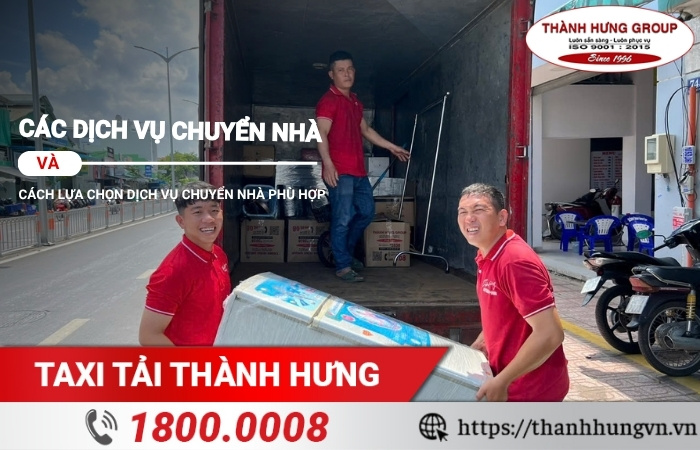 Các dịch vụ chuyển nhà 