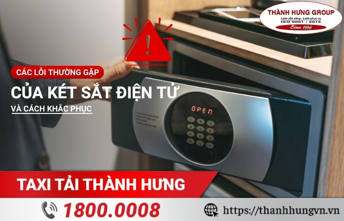 Các lỗi thường gặp két sắt điện tử