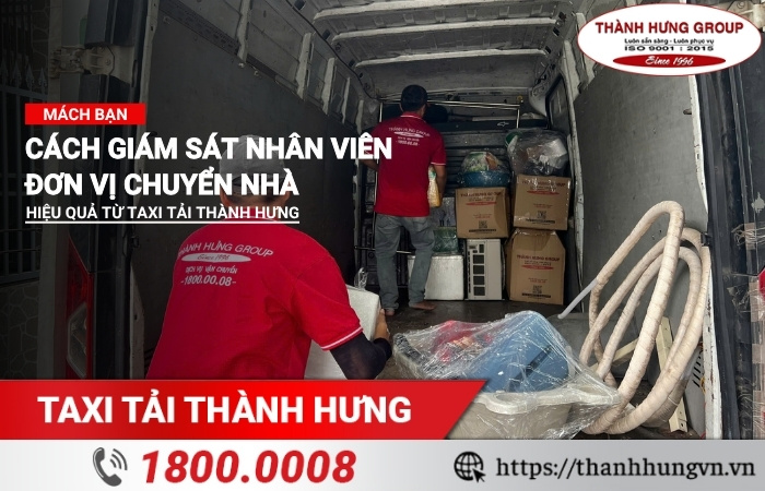 Cách giám sát nhân viên đơn vị chuyển nhà