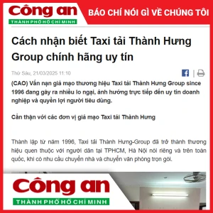 Cách nhận biết Taxi tải Thành Hưng Group chính hãng uy tín