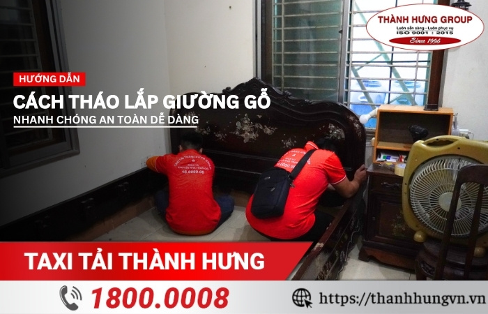 Cách tháo lắp giường gỗ