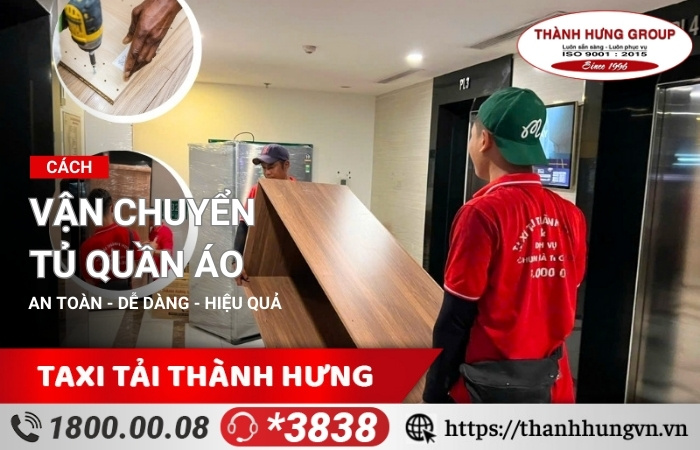 Cách vận chuyển tủ quần áo