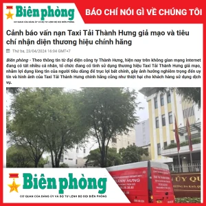 Cảnh báo vấn nạn Taxi Tải Thành Hưng giả mạo và tiêu chí nhận diện thương hiệu chính hãng