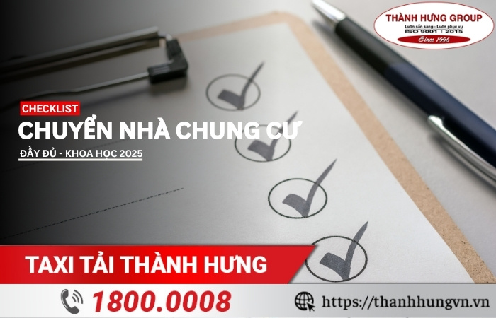  Checklist chuyển nhà chung cư