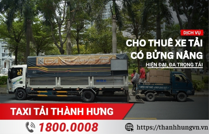 Cho thuê xe tải có bửng nâng