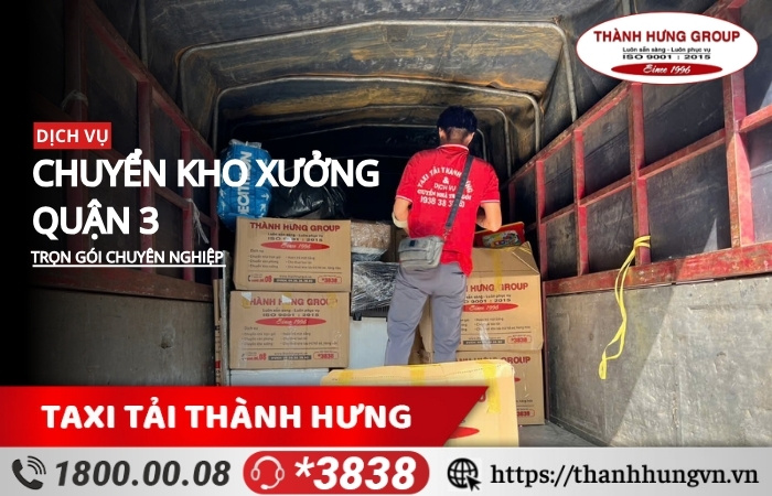 Chuyển kho xưởng Quận 3