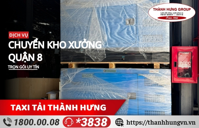 Chuyển kho xưởng Quận 8