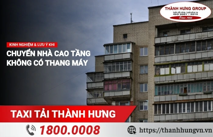 Chuyển nhà cao tầng không có thang máy