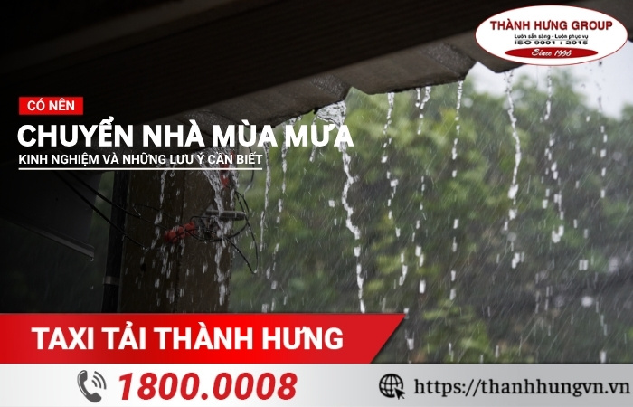 Chuyển nhà mùa mưa