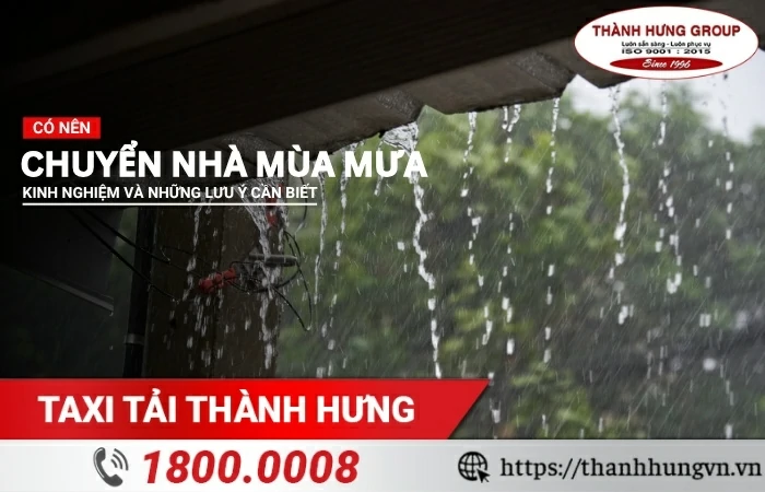 Chuyển nhà mùa mưa