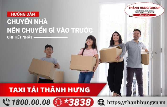 Chuyển nhà nên chuyển gì vào trước 