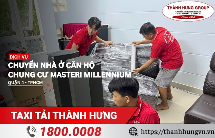 Chuyển nhà ở căn hộ chung cư Masteri Millennium