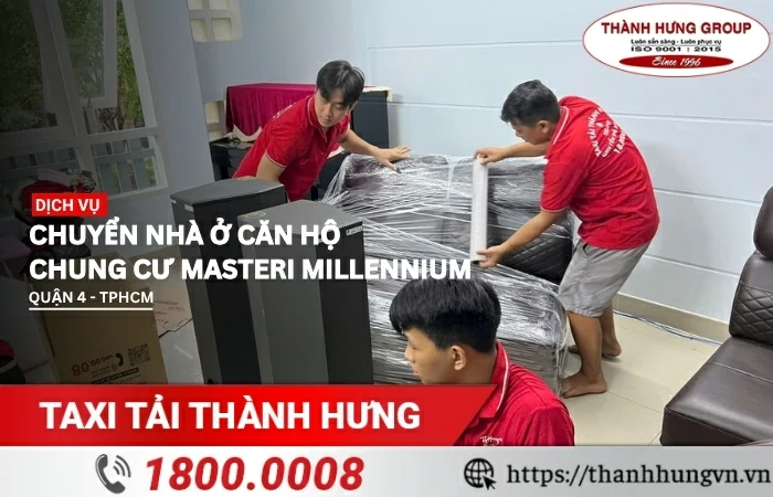 Chuyển nhà ở căn hộ chung cư Masteri Millennium