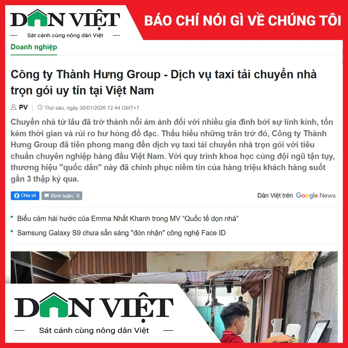 Công ty Thành Hưng Group - Dịch vụ taxi tải chuyển nhà trọn gói uy tín tại Việt Nam