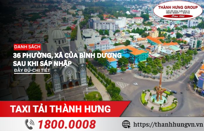 Danh sách phường, xã mới của TPHCM ( thuộc Bình Dương cũ)
