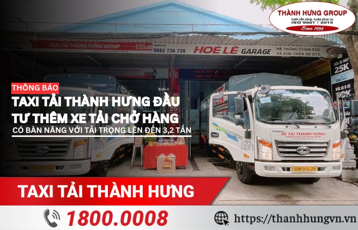 Đầu tư thêm xe tải 3,2 tấn có bàn nâng dài 6m