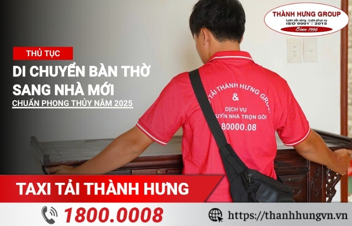 Di chuyển bàn thờ sang nhà mới